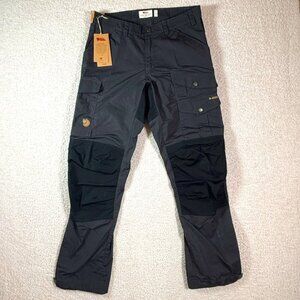 Fjallraven Mens Vidda Pro Trouser Pants Dark Grey Black Sz 34x32 Outdoor NWT Lux